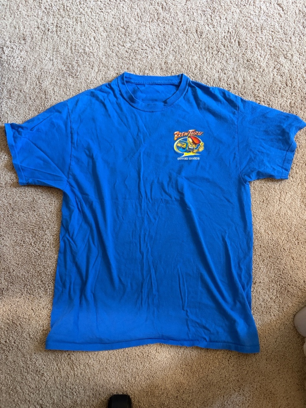 Brew Thru Graphic Blue Tee